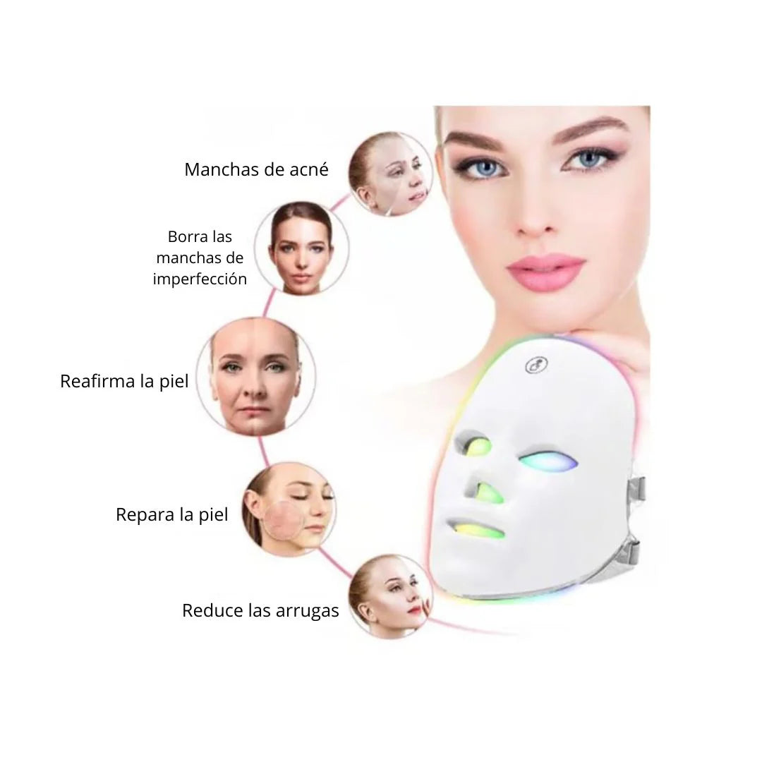 Máscara facial LED