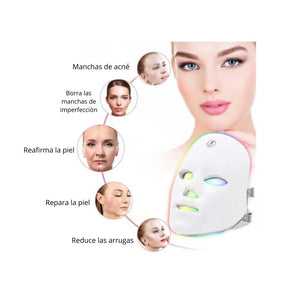 Máscara facial LED
